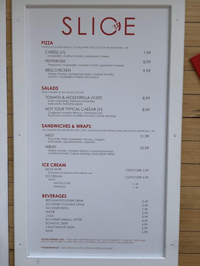 Paws On Pizzeria Menu